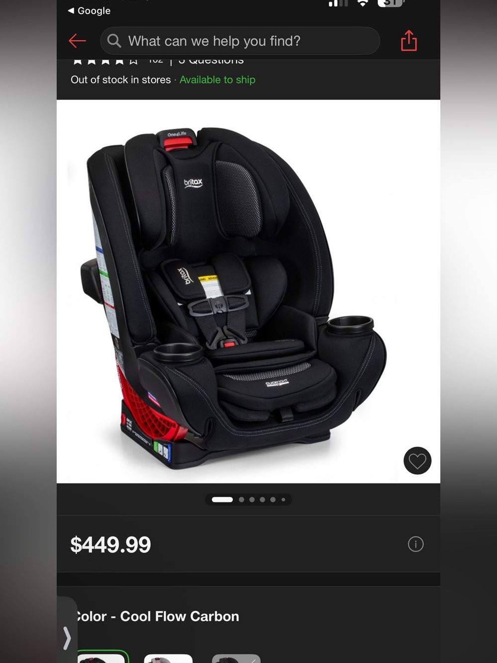 Britax One4Life ClickTight All-In-One Convertible Car Seat